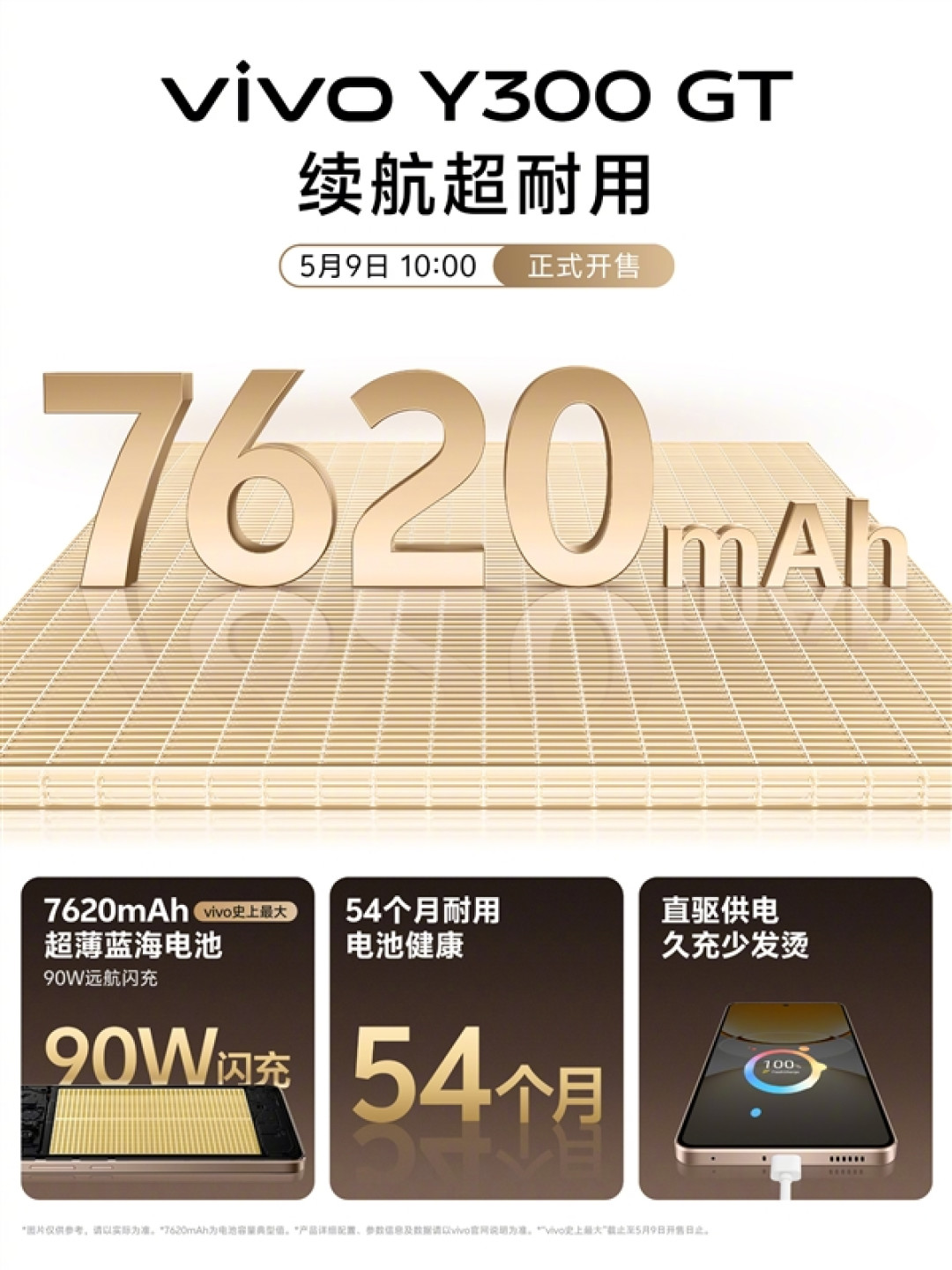 vivo Y300 GT支持直驱供电:绕过电池 边充边玩不发烫
