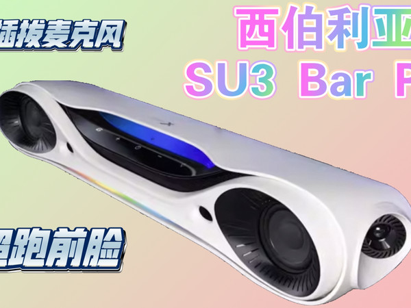 队友再也不会骂我哑巴了!西伯利亚SU3 Bar Pro音响,自带可插拔麦克风,超酷炫外观!