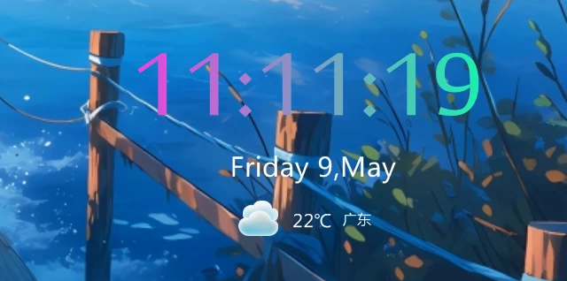 如何在桌面上添加一个 时钟&天气&日期&农历？自定义组合各种组件