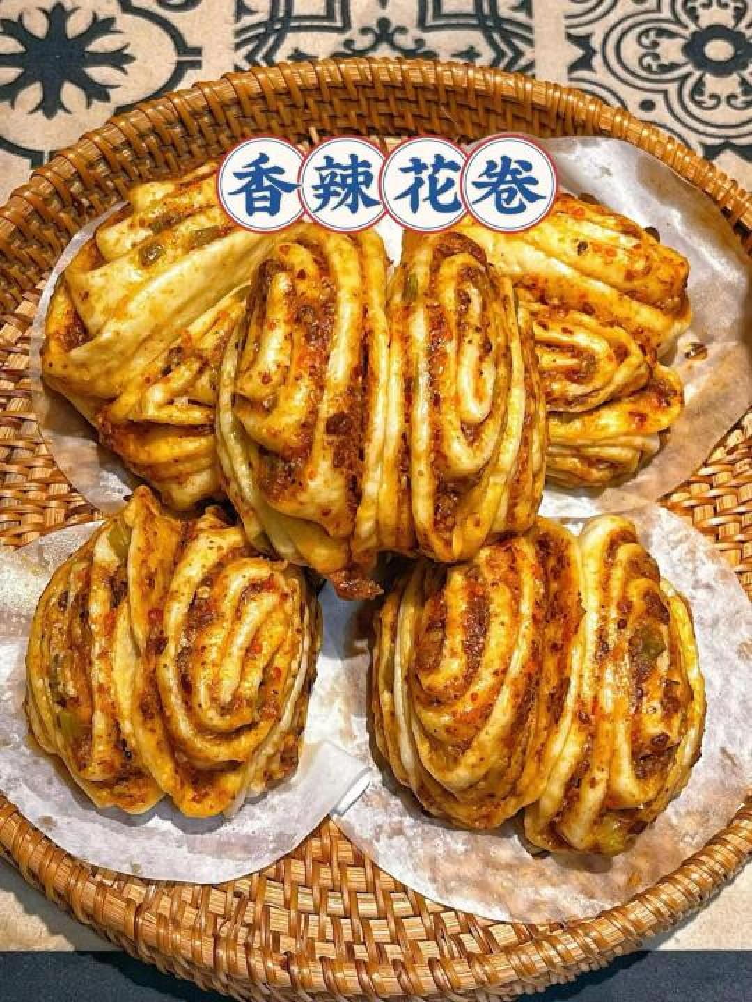 烧烤风味花卷爆红!暄软酥脆一次解锁,夜市灵魂注入家常面点