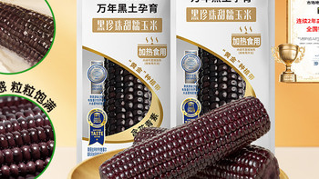 北纬47°黑糯玉米真香！高花青素+软糯爆浆，代餐党闭眼冲
