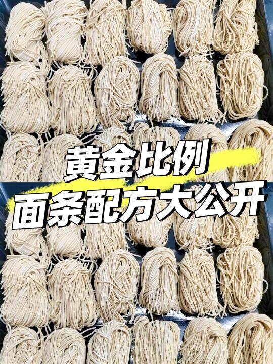 🌟鲜面条配方，爆单秘籍