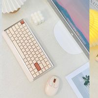 打工人桌面进化史：当我把键盘换成“奶茶风”，加班都变甜了！