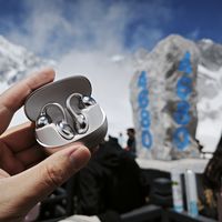 机乐堂OE3耳夹式蓝牙耳机，带过一次就会爱上它