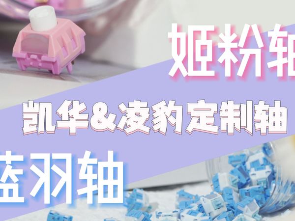 凌豹新品定制轴 凯华蓝羽轴&姬粉轴 这配色就很二次元！
