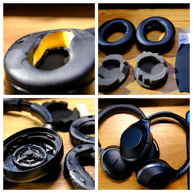 复活耳机，索尼SONY WH-1000XM2 更换耳套棉+头梁棉