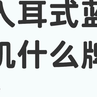 半入耳式蓝牙耳机什么牌子好？高性价比的半入耳式蓝牙耳机推荐