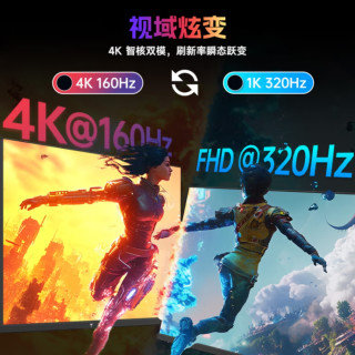 4K@160Hz/FHD@320Hz、Type-c 90W：KTC 27英寸双模 Fast-IPS 电竞显示器 H27P6 上架，首发低至1599元