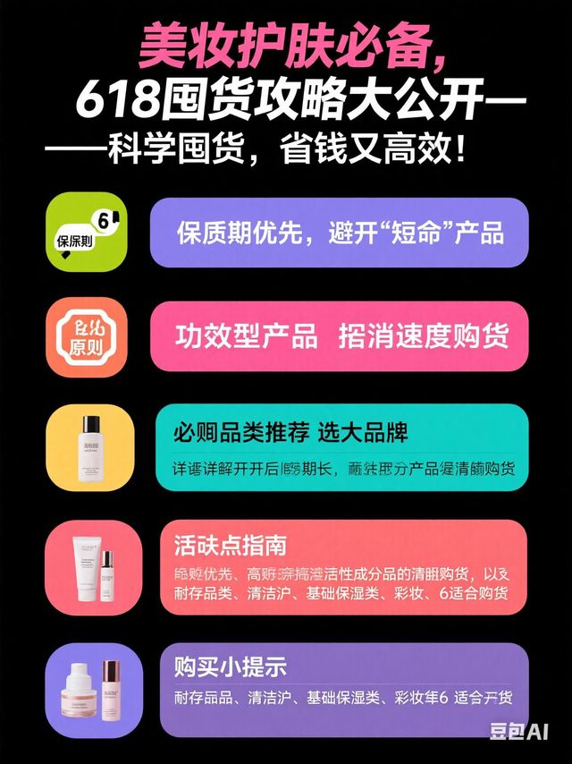 618必看,你的美妆护肤囤货清单