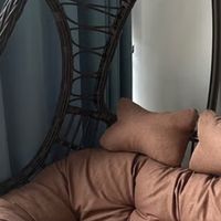 宅家氛围感拉满！「会呼吸」的紫叶双人吊椅，承包你的慵懒时光