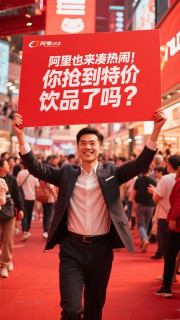 阿里也来凑热闹，你抢到特价饮品了吗？