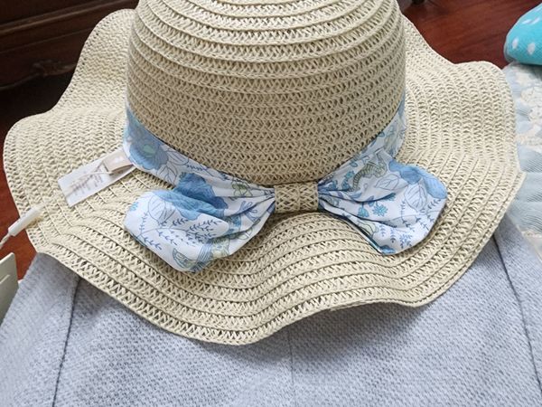  🌿戴维贝拉女童草帽！透气又遮阳，宝宝秒变田园小公主👒 