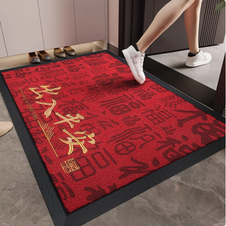 尊邸守护，从第一步开始——奢享红色高级入户门地垫