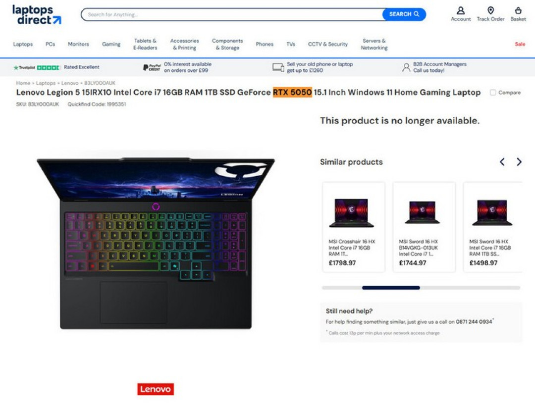 网传丨NVIDIA RTX 5050 游戏本显卡现身，搭 8GB GDDR6 显存