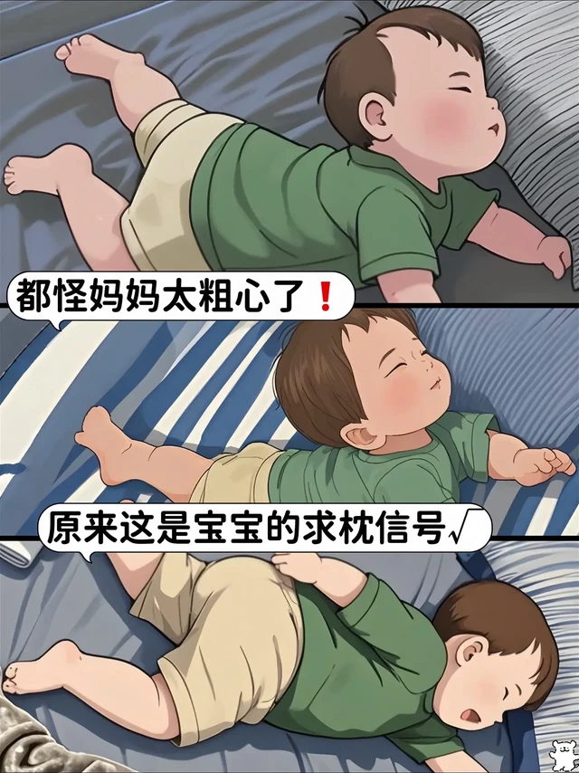 新手爸妈速进❗宝宝枕头别乱选。一想到给宝宝挑枕头，是不是愁得直揪头发😭 宝宝睡眠可是大事，容不得半点马虎！刚出生的宝宝，身体还在发育，生理弯曲都没长好，这时候用枕头，很容易压迫气道，严重的甚至会窒息，