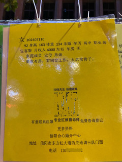 信阳相亲市场都这么卷了么？红娘都出来练晚摊了！