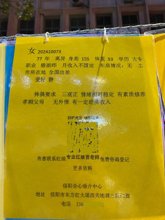 信阳相亲市场都这么卷了么？红娘都出来练晚摊了！
