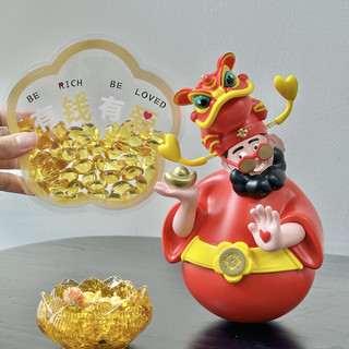 爱蒂可家居旗舰店醒狮财神爷摆件：传递美好祝福的不二之选