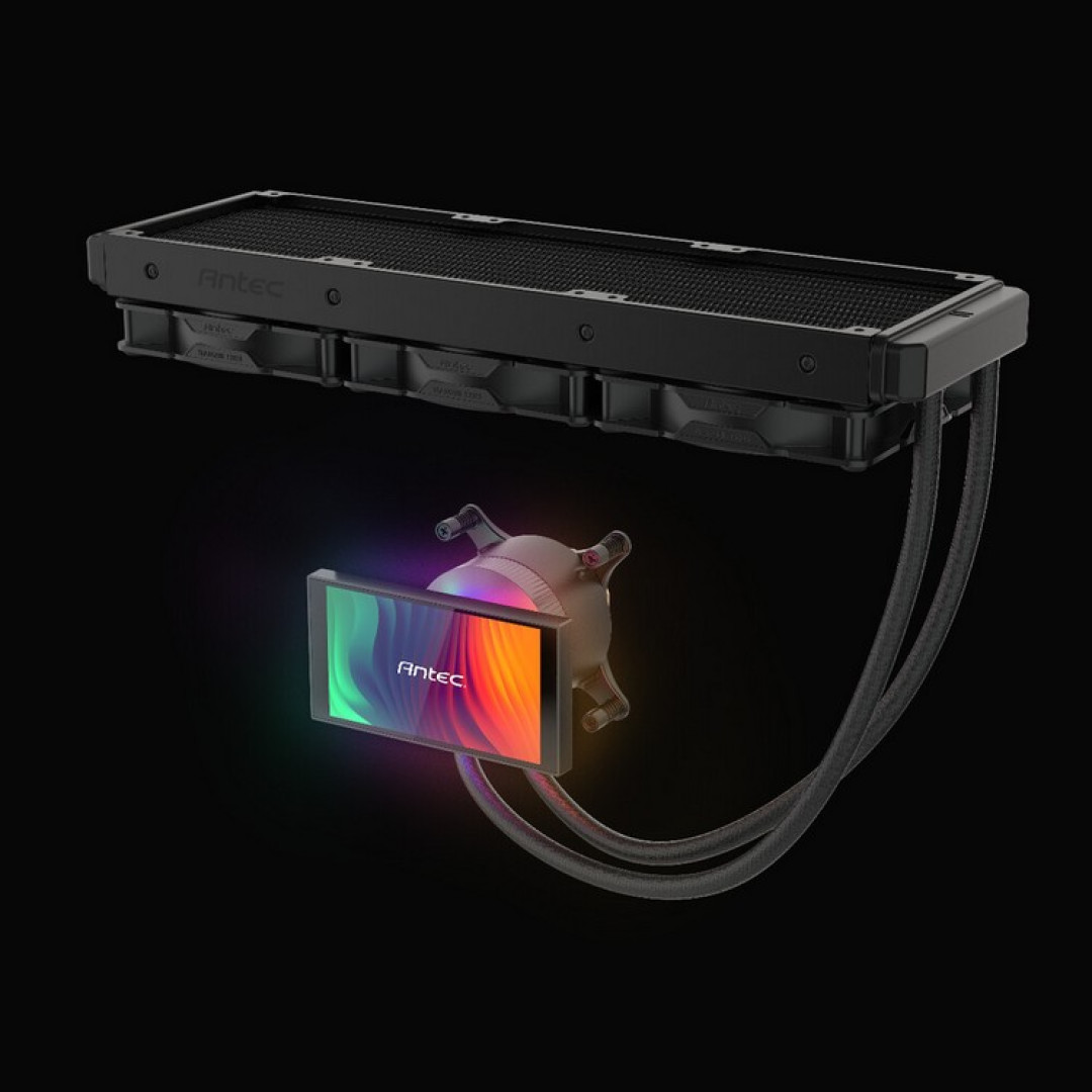 电脑展丨带可旋转屏:安钛克发布 Vortex View 系列水冷散热器