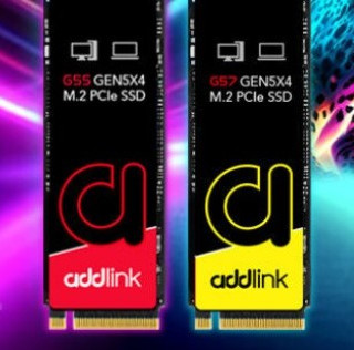 电脑展丨Addlink 发布 G57和 G55 PCIe 5.0 SSD ，最高4TB、14GB/s读写