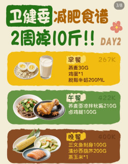 科学减肥餐的营养均衡原则！