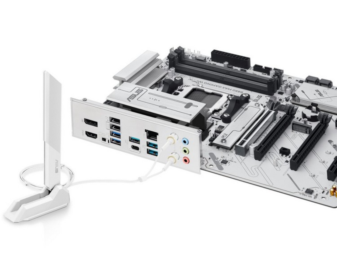 华硕发布 B850 MAX GAMING WIFI W 主板，三路M.2 SSD、WIFI 6E无线、2.5G千兆