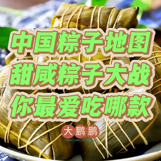 中国粽子地图，最好吃的粽子到底产自哪里？看完这篇你就知道啦！