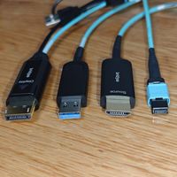 家庭影院视频布线新选择，桥界纯光MPO光纤HDMI线开箱