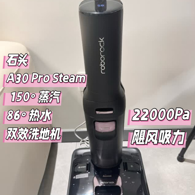 家人们：这洗地机把我家地板洗得锃光瓦亮！蒸汽 + 热水直接封神
