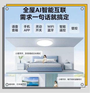 教室级防眩+全光谱！雷士未来光吸顶灯，客厅秒变视觉疗愈舱