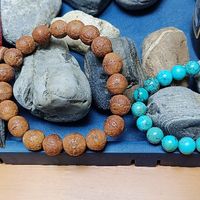 绿松石和凤眼菩提，你选对了吗？全天然的原矿的当然看着舒服自然