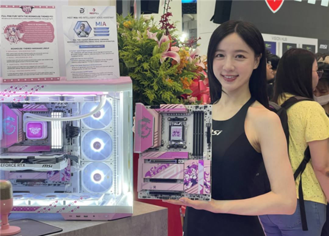 微星携手IRONMOUSE推出独家联名系列:粉色装备亮眼