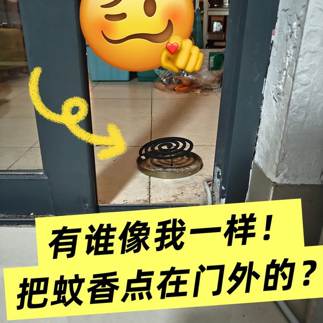 有谁像我一样，把蚊香点在门外的？