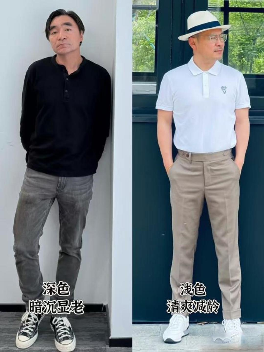 中年男士Polo衫穿搭指南:5个细节摆脱油腻感,穿出清爽少年气