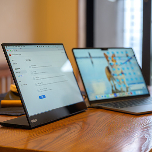 多一块屏太爽了！ThinkVision M14t Gen2便携屏，移动办公的外挂