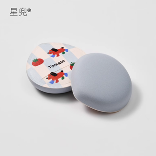 星兜旗舰店棉花糖粉扑——蓝色小狗系列，打造超萌超软美妆体验