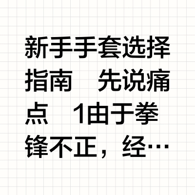 新手拳击手套推荐