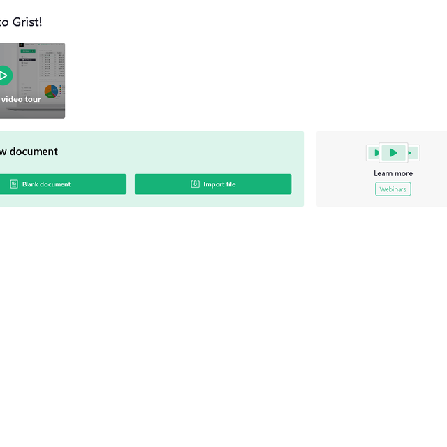 Docker部署Grist关系型电子表格工具