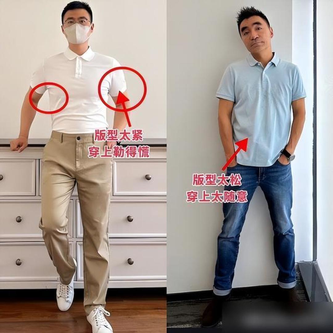 中年男性穿搭逆袭:一件Polo衫如何用剪裁细节重塑体面与自信