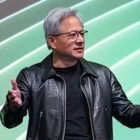 黄仁勋:我们这代人干掉了摩尔定律,未来AI芯片的极限只有天空!
