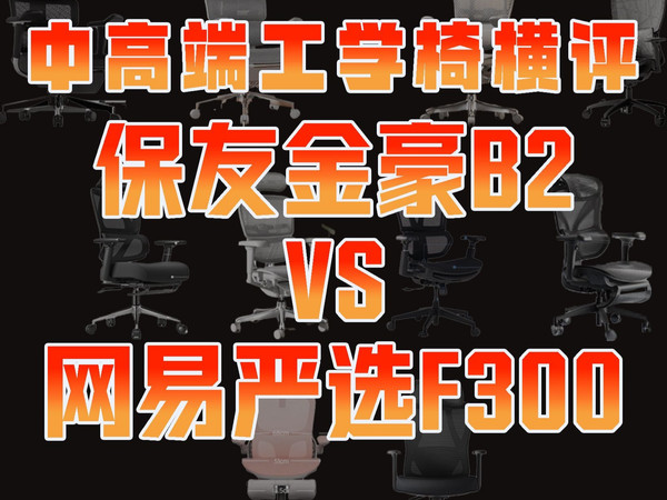 【人体工学椅评测】1500价位,谁更适合久坐?保友金豪B2对比网易严选F300全方位超详细对比横评,选椅必看!