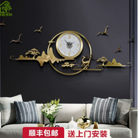 盈派旗舰店新中式钟表挂钟——时间与艺术的完美融合