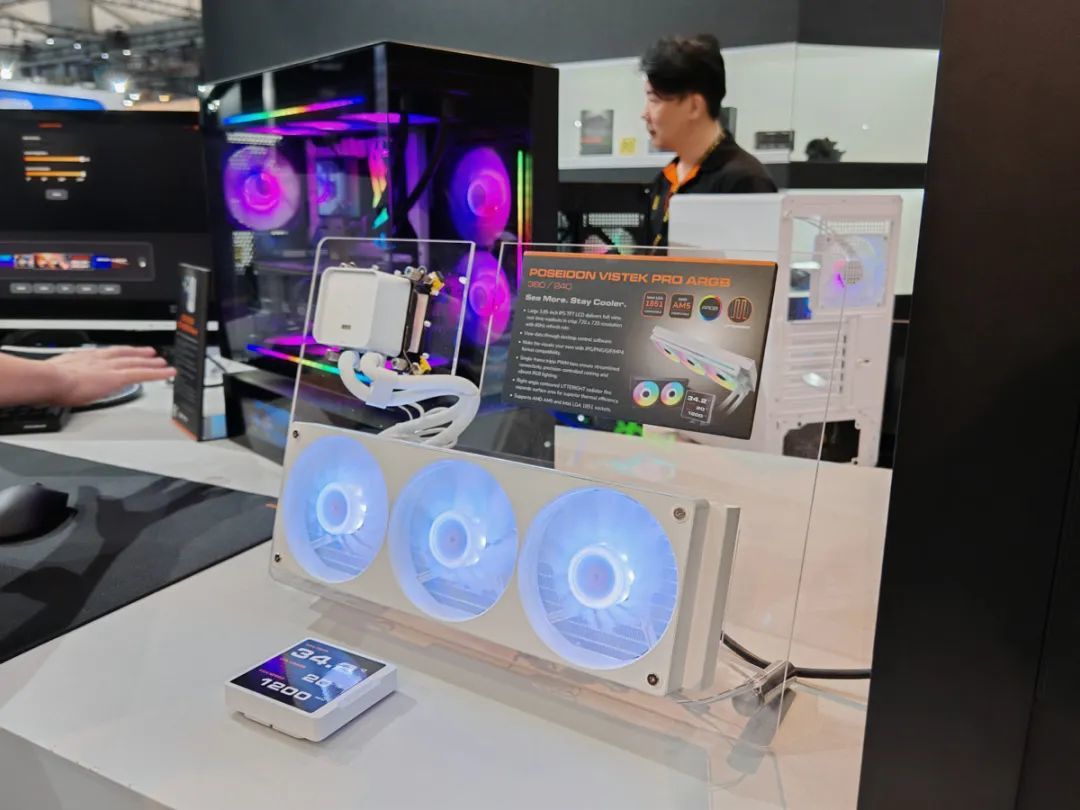 Computex 2025:骨伽推出CFV235悬浮式机箱,并带来两款全新水冷和联排风扇