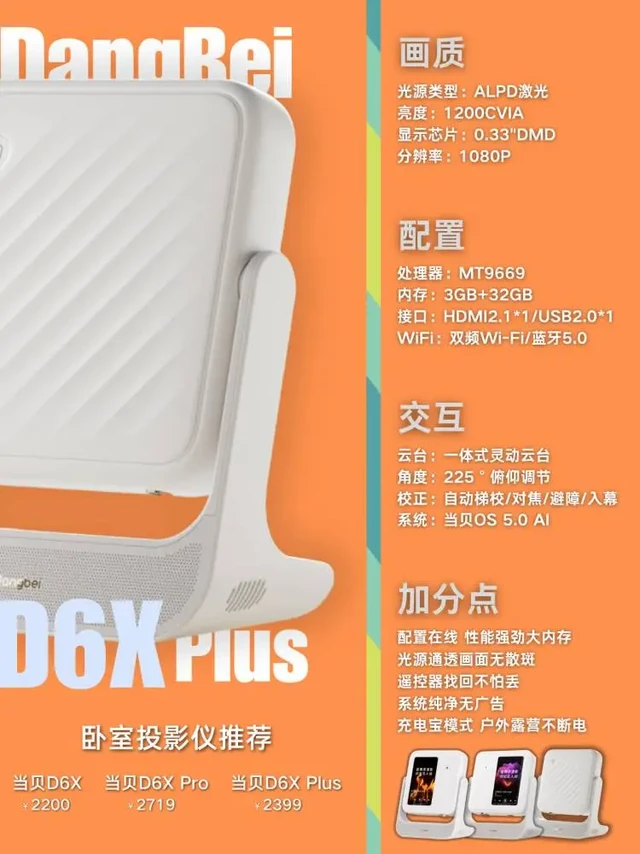 2000元投影怎么选?当贝/极米/坚果三幻神!