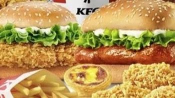 KFC 肯德基 香辣双堡双人餐8件套套餐兑换券·1张