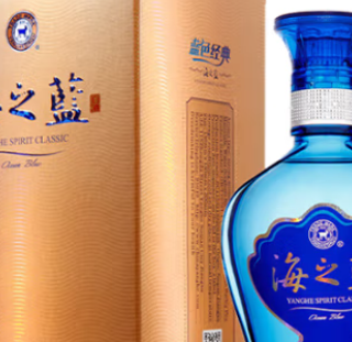 天之藍 〜洋河蓝色经典〜 中国酒 白酒 480ml 46% 洋河(YangHe)蓝色经典海之蓝46度480ml单瓶装浓香型白酒(新老包装