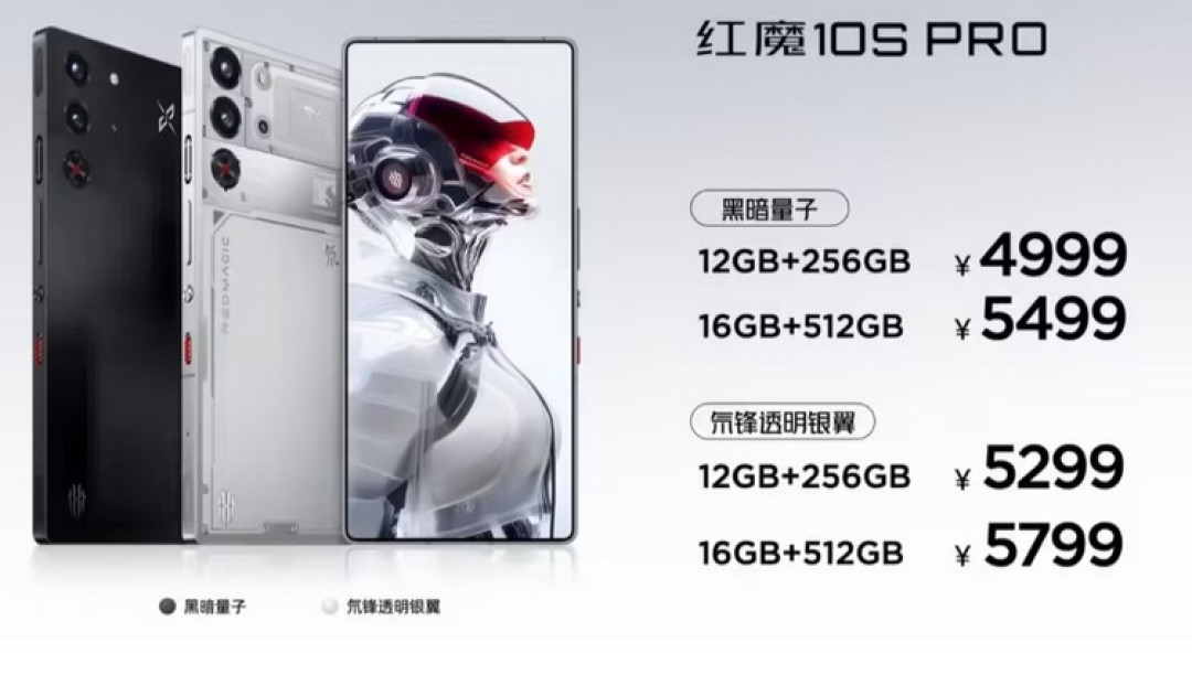 红魔发布 10S Pro 系列游戏手机,屏下影像真全面屏、高通骁龙8领先版、液态金属导热、7K级大电池