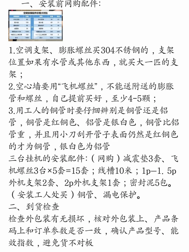 空调安装攻略分享
