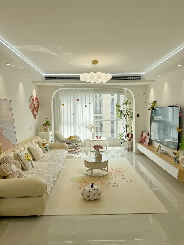 奶油风硬装只花7W？全靠细节决定居家幸福感