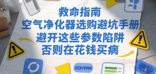 【救命指南】空气净化器选购避坑：避开参数陷阱，别再花钱买病